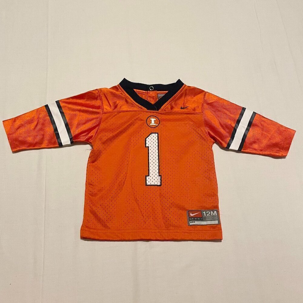 Nike Illinois Fighting Illini NCAA College Football Jersey Baby Size 12 Months